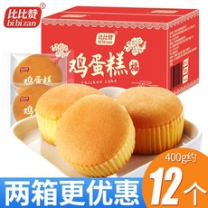 BIBIZAN 비비 찬 닭 케이크 과자 한 박스 아침 즉석 전통 수 제 구식 빵 영양 학생 제로 식품 요기 야식 400 g + 경 짠 육 송 치즈 맛, 상세페이지 참조