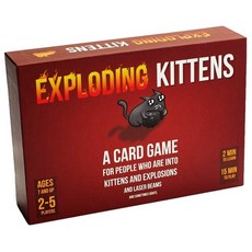 보드게임 추리 커플 게임 파티 보드 붉은 폭발 새끼 고양이 가족 전략 테이블 재미있는 성인 장난감 멀티 플레이어 카드 휴일 선물에 적합, 폭발하는 새끼 고양이