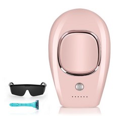 셀프 종아리 좁은 이마 레이저 제모 가정용 브라질리언 제모기 레이저 헤어 리무버 영구, 분홍, 미국 플러그