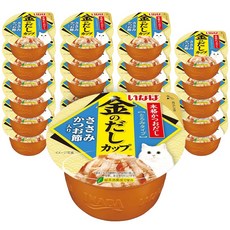 이나바 고양이 금빛육수 간식컵, 혼합맛(닭가슴살/가츠오부시), 70g, 24개