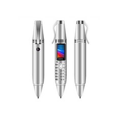 Mini Cell Phone Pen Style Bluetooth Dialer 0.96 Tiny Screen Mobile Support GSM Dual SIM Max 32G TF Card with Camera Flashlight Voice Recorder (S