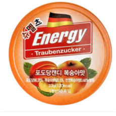 슈멜츠 에너지포도당캔디 복숭아맛 33g, 1개