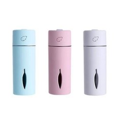 바톤즈 미니가습기 핑크 150ml 사무실 차량용 무소음 저소음 초미니가습기 미세분사, 핑크(연분홍)