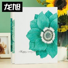 멜팅팟 책자다 동창 간단한 복장 초등 레노트 심플 빅 사진첩 구식의 꽂다 페이지 형식 독창적, 갑옷감 소아화 6인치 200 장