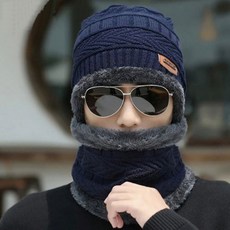 방풍 방한 마스크 넥워머 방한모자 융털모자 목도리 배달 오토바이 바이크 블루