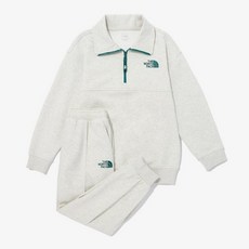 노스페이스키즈 맨투맨 티셔츠 NM5MQ01S 키즈 스쿨데이 하프 집 세트 KS SCHOOLDAY HALF ZIP SET