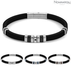 [노미네이션] 팔찌 CITY (시티) bracelet in steel silicon and