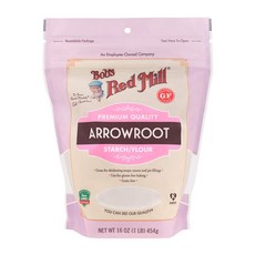 밥스 레드 밀 Bob's Red Mill 애로루트 전분/가루 Gl 454g(16oz), 454g, 1개