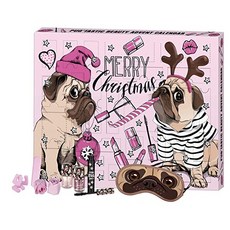 [독일] 585444 FESH! Pug'tastic Beauty Advent Calendar - Cosmetic Advent Calendar with Cute Pug - Pack