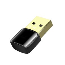 블루투스 호환 5.0 USB 미니 오디오 송신기 및 수신기 무선 어댑터, 검은색