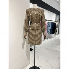 모조에스핀] 골드 버튼 트위드 원피스 S224MSE014 백화점 아울렛 (4369069)