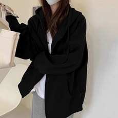 소소걸 러드 후드 집업 여성 오버핏 후드집업