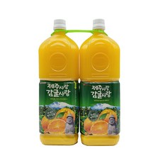 [농협하나로마트] S롯데칠성 제주감귤1.8L*2본(식), 1.8L, 2개