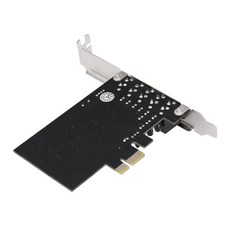 Docooler 5.1 사운드 카드 확장 어댑터 데스크탑 PC PCI-E는 내장 PCI-E 인터페이스 블랙, 검정