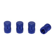 인피니토 타이어 밸브 스템 캡 7x16.5mm 자동차 트럭 오토바이용 먼지가 알루미늄 합금 파란색 장식을 덮습니다, 1개
