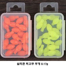 실리콘 주야 겸용 케미, 레드 10개＋형광 10개