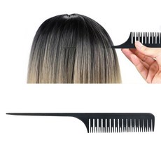 FWT 하이라이트 빗 전문 25.5cm 포일 빗 블랙, 1개