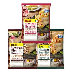 오뚜기 리얼 멕시칸 브리또 페페로니트리플치즈+치폴레살사치킨+불고기, 라이스브리또 불고기 (125GX4) 3개, 1개, 150g