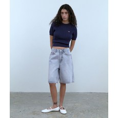 오아이오아이컬렉션 OIOICOLLECTION 우먼즈 데일리 하프 데님 팬츠 밝은 블루 OJ2C2MPS21BLL 407759