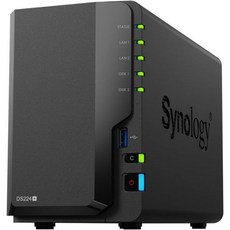 Synology 2-Bay 디스크스테이션 DS224디스크리스, 2-bay 2GB DDR4, DS224+