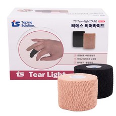 TS 티어라이트 12롤(1박스) 5cm x 7m 압박붕대 손가락리프팅, 베이지