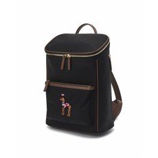HAZZYS ACC 19FW 헤지스 악세서리 여성 WIBA9F810BK 블랙 퍼피패치 가죽 백팩_D1Z5