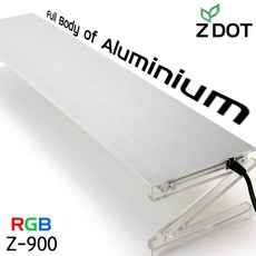 샘아쿠아 ZDOT 지닷 슬림 LED조명 Z-900 실버 90cm (RGB 수초조명), 1개