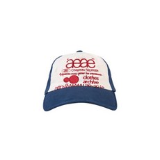 에이이에이이 WEB LOGO 5PANNEL CAP BLUERED A223UAA05BA 506629 - aeae모자