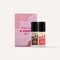 드레스퍼퓸 초코&딸기 2종 GIFT SET + 엽서 증정 더블유드레스룸 섬유향수(초코퐁당&딸기퐁당), 퐁당퐁당 2종세트 초코딸기 퐁당세트/One Size