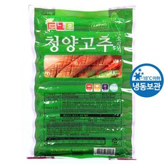 푸드올마켓_ 도나우캠핑 청양고추소시지 1kg /냉동, 1개