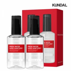 [쿤달] 휴대용 손소독제 프레시 워터 핸드 세니타이저 100ml 2구 세트 (의약외품), 단품