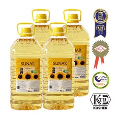 수날 해바라기유 20L (5L X 4개) (씨앗NON-GMO), 4개