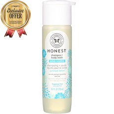 어니스트 컴퍼니 순수 민감성 샴푸 + 바디 워시 무향 295 ml, 수량: 1　　　　　(상품코드181p)