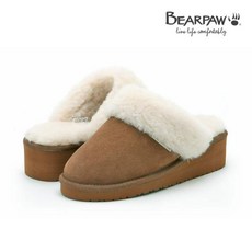 [현대백화점]베어파우 여성 양털 슬리퍼 K1742002LD JULIE WEDGE 히코리