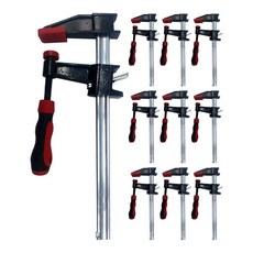 모칸도 F형 클램프 L형 12인치 300mm 목공용, 일반형, 10개