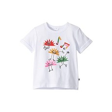 다사줌 Stella McCartney Kids Short Sleeve Dancing Hedgehogs T-Shirt (Toddler/Little Kids/Big Kids) (스텔라 매카트니 키즈 쇼트 슬리브 댄싱 헤지호그 티 셔츠(토들러/리틀 키즈/빅 키즈))