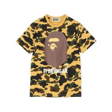 A BATHING APE 베이프 남성 데일리 캐주얼 상의 APE의 첫 번째 카모 티셔츠