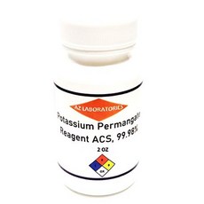 AZ LABORATORIES 과망간산 칼륨 분말 결정 57g Potassium Permanganate Permangate 파우더 미국산 시약 등급 실험실 교육용 산화제, 1개