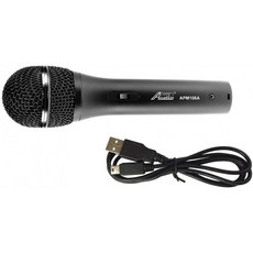 내장형 USB 인터페이스가 내장 된 Audio2000의 APM106A 다이나믹 마이크, 단일상품