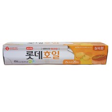 롯데 호일 25cm x 20m (실속형) 쿠킹호일 / 알미늄호일, 3개