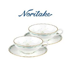 노리다케 4416 그린플라워 홍차잔 2인조 세트, 1개