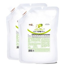 [천삼백케이] [메가커피] 아임요 과일베이스 그린애플 1kg 2개세트, 단품