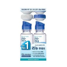 [롭스] [리뉴] 후레쉬 여행용팩(60ml*2개 +케이스*2개), 옵션:60ml*2개 ＋ 렌즈케이스*2개