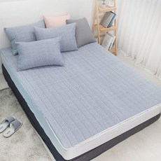 설렘하우스 국내산 라이너 세미 온수매트커버 겨울침구, 커버S, 그레이