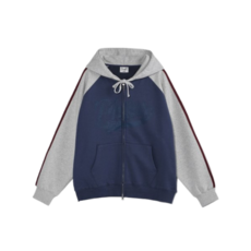 [4월 15일 배송]피지컬 에듀케이션 디파트먼트 PHYPS® STAR TAIL COLOR BLOCK HOODIE ZIP UP VTG 네이비