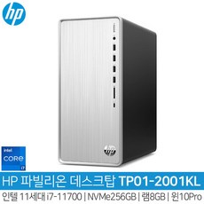 HP 데스크탑 11세대 TP01-2001KL-Pro_i7-11700_SSD256GB_램8GB_WIN10Pro_HH_사무용/인강용, 기본형 SSD 256GB , 램 8GB