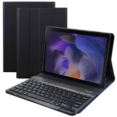 갤럭시탭 A8 10.5 SM-X200 X205 블루투스 키보드 케이스 다이어리형, 블랙