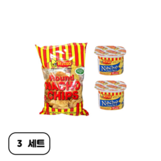 리코스 라운드 나쵸칩 + 나쵸 치즈소스 2개, 654g, 3세트