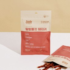 푸디웜 말랑쫄깃 돼지귀 슬라이스 30g X 10개