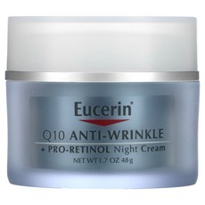 유세린 2개X Q10 주름 개선 + 프로-레티놀 나이트 크림 48g(1.7fl oz), EUC02667-2